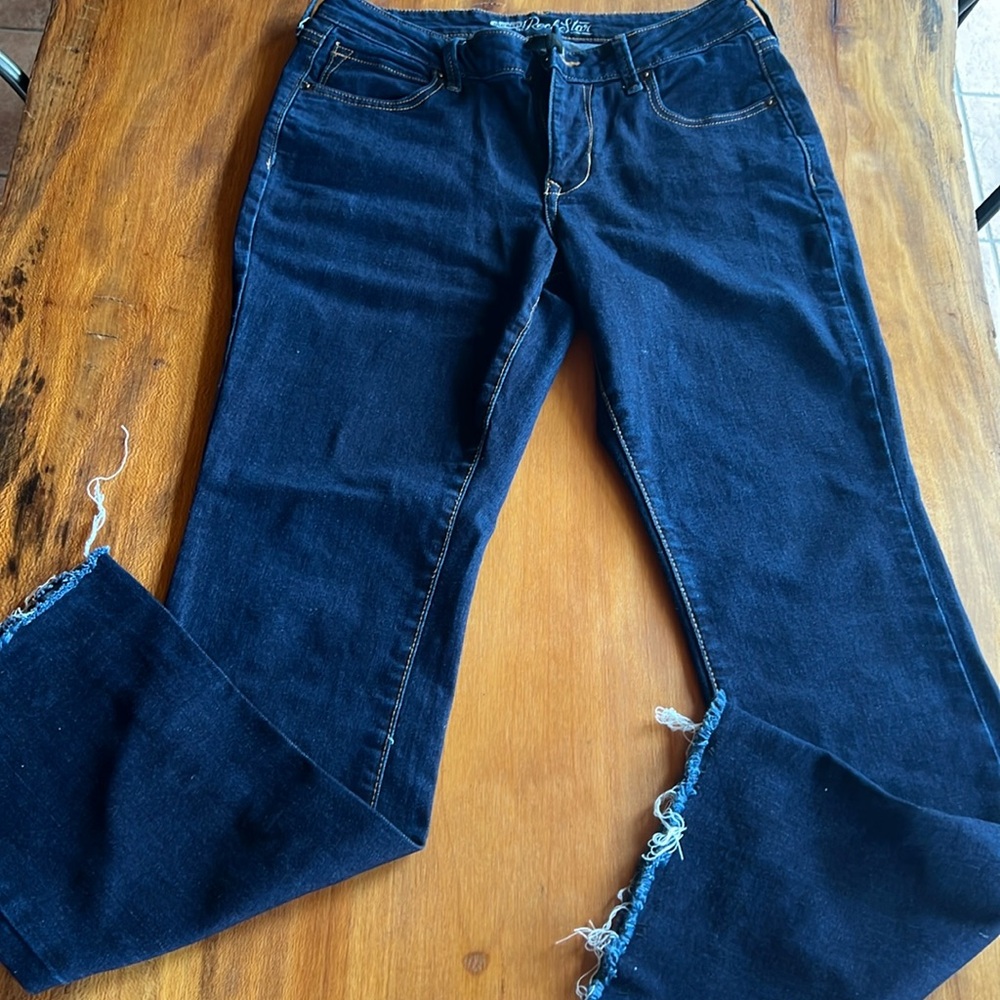 Dark blue jeans